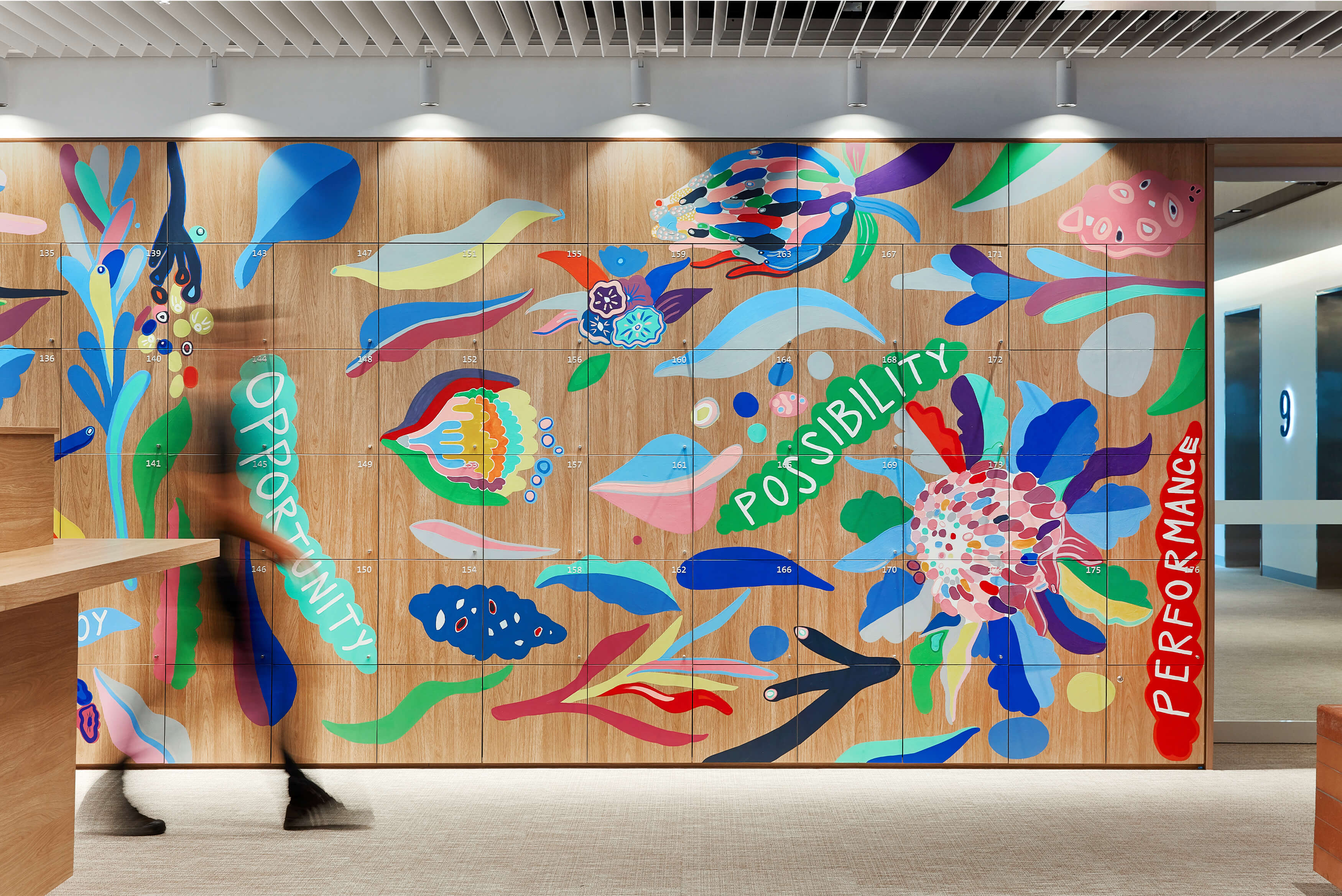 1Melbourne Quarter 01 Signage And Wayfinding Locker Graphics