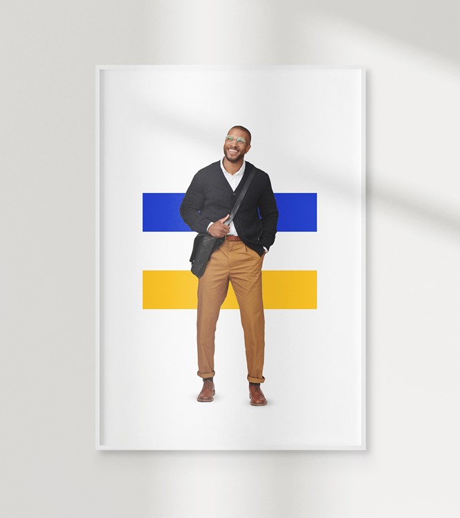 Mucho Visa Rebrand Poster Cutout Mockup