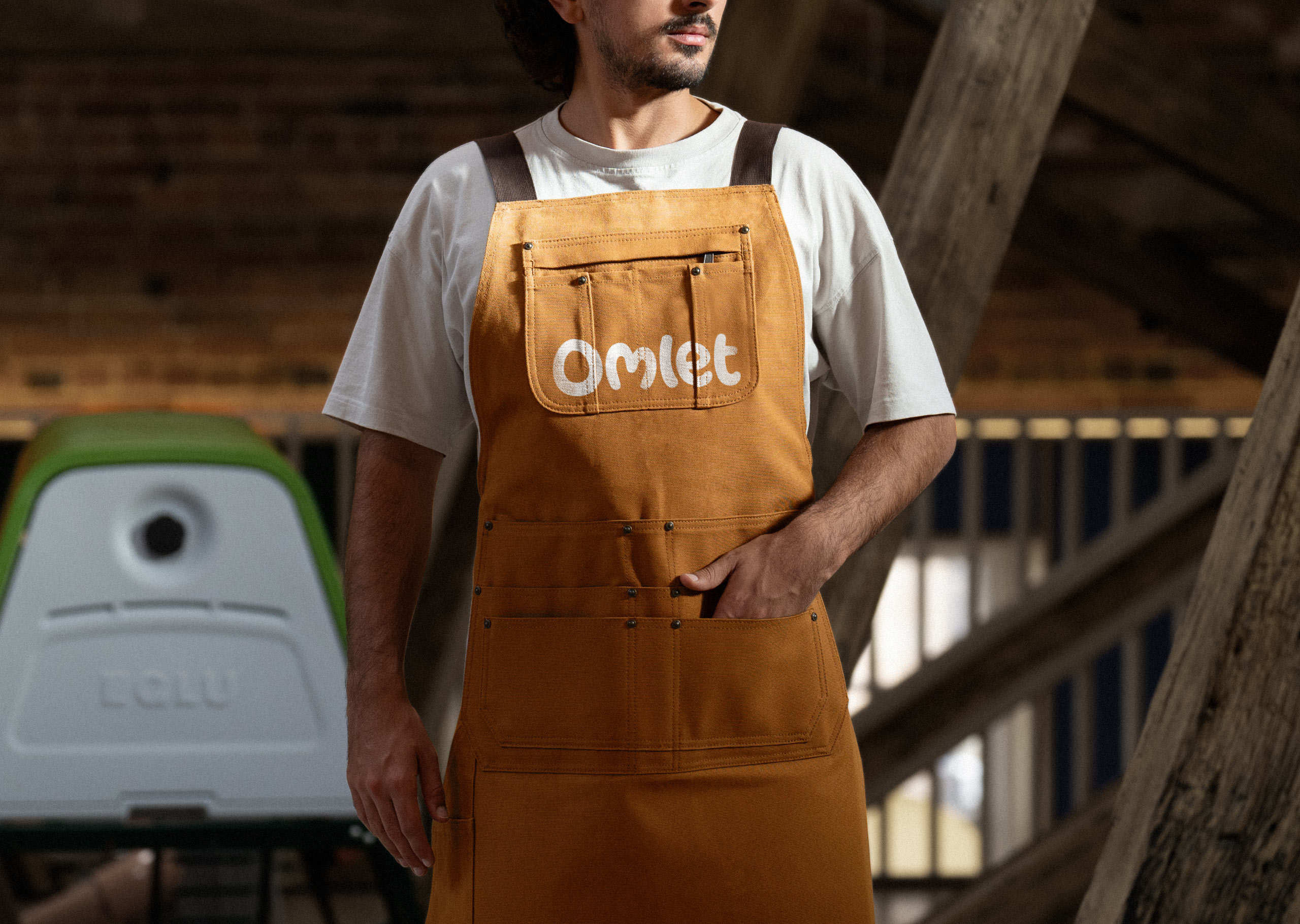7 Omlet Logo Apron