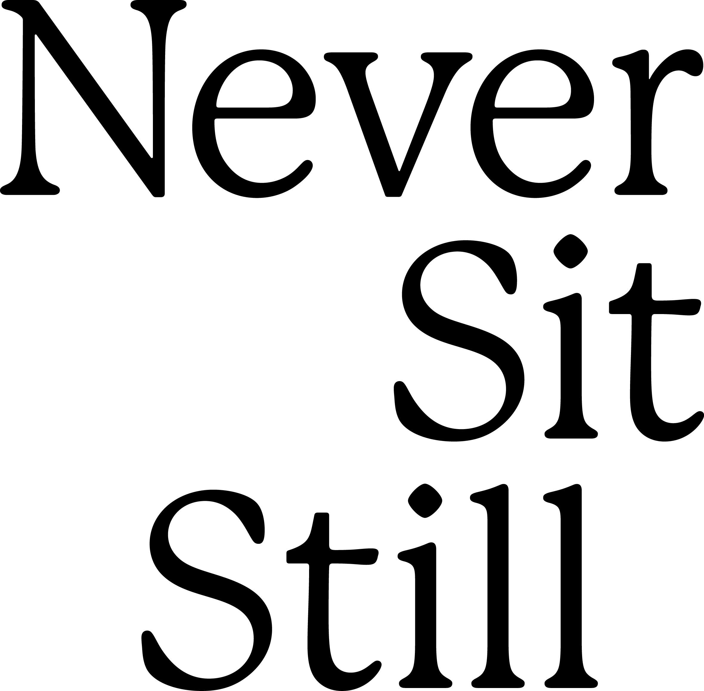 NSS STACKED LOGO BLACK